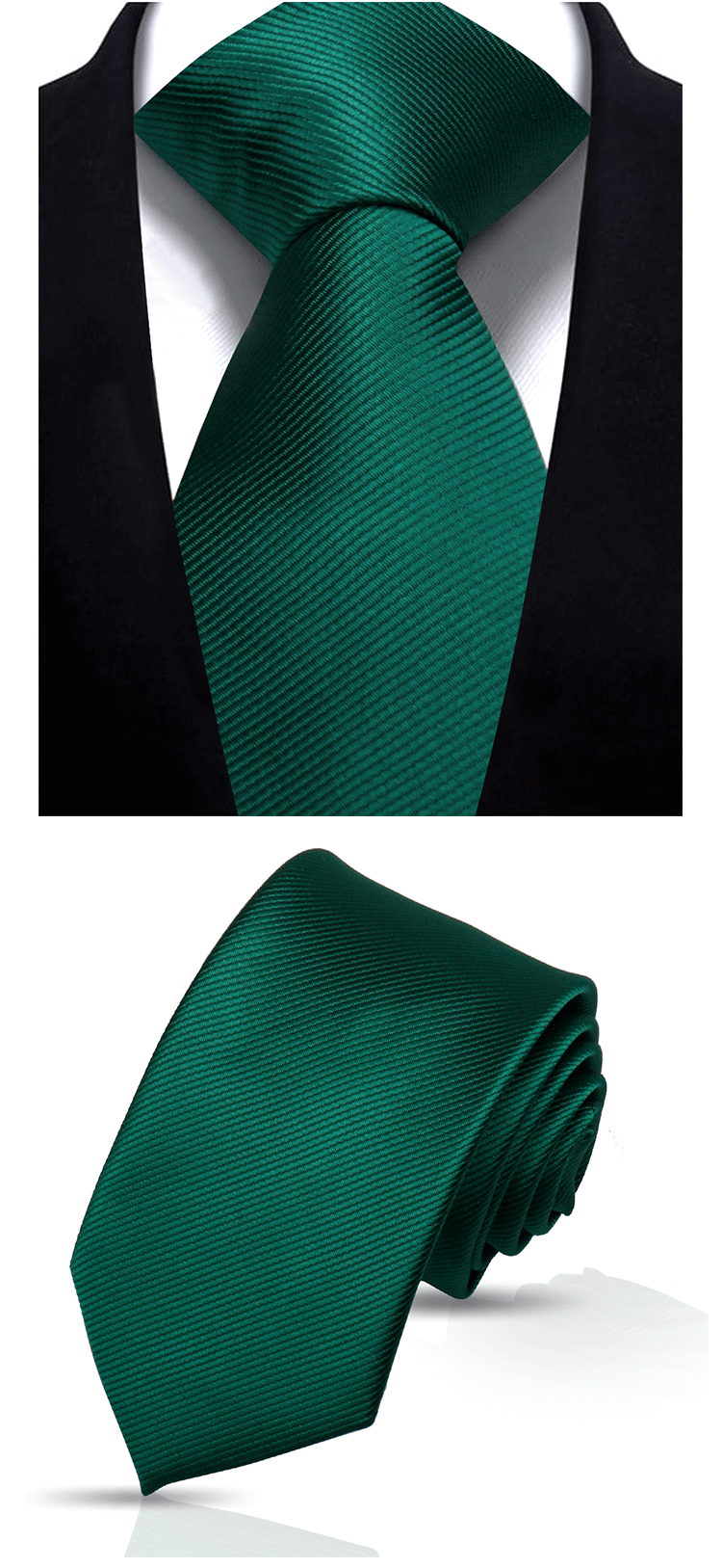 Solid Tie 7.5cm Necktie For Men Fashion Wedding Ties Slim Blue Gray Classic Neckties Men Business Jacquard Woven Classic Gravats
