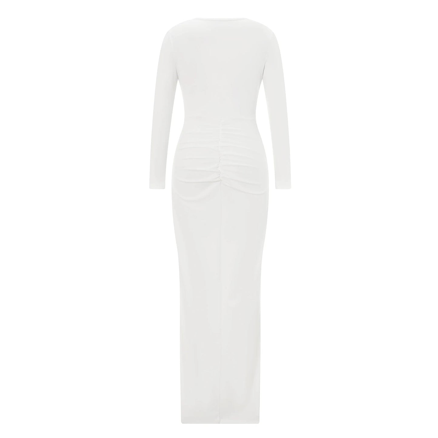 hirigin Spring Bodycon Dresses For Women Luxury Designer Party Prom Deep V Neck Sexy Dress Hem Split Outfits Evening Vestidos