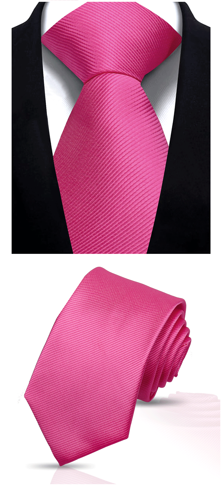 Solid Tie 7.5cm Necktie For Men Fashion Wedding Ties Slim Blue Gray Classic Neckties Men Business Jacquard Woven Classic Gravats