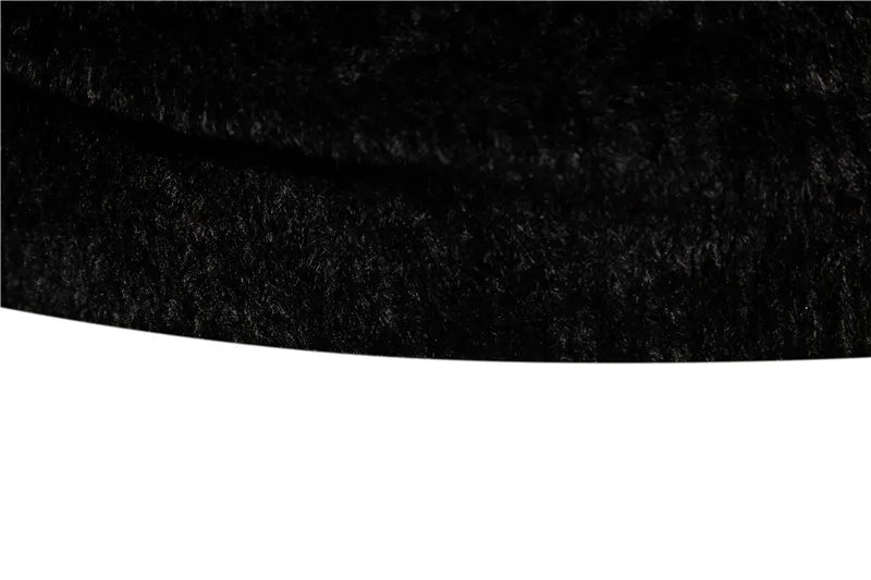 Trend Men's New Imitation Mink Sweater Soft and Comfortable Fashion Warm Knit Sweater Pullover