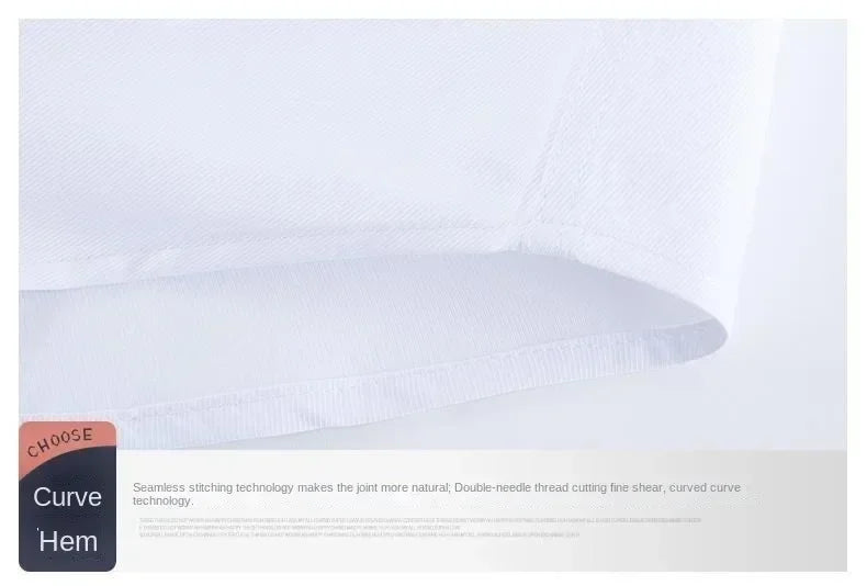 Spring and Autumn Men Dress Shirt Long Sleeve Trim Business Casual Solid Color Shirt Slim Fit White Base Layer Shirt for Male