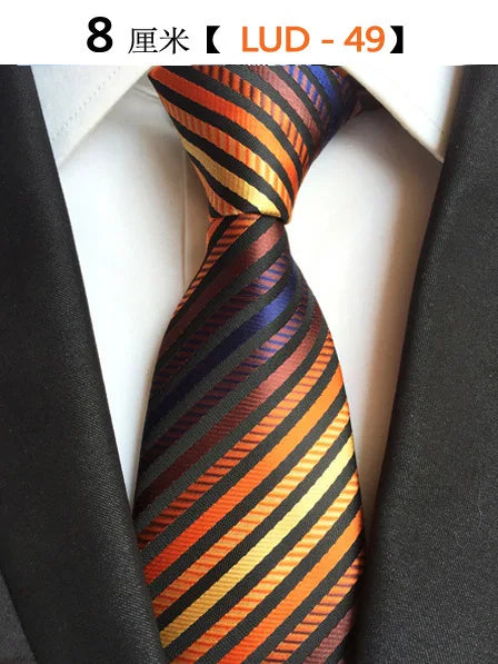68 Colors NEW 8cm Tie for Man Tie Luxury Striped Flower Business Neck Tie Suit Cravat Wedding Party Necktie Men Gift