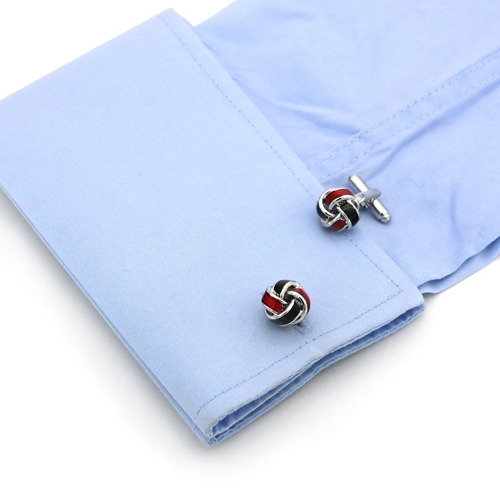 iGame Fashion Knot Cuff Links Quality Brass Material Woven Ball Design Cufflinks For Wedding Men