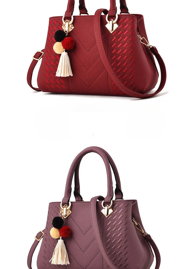 New Woman Shoulder Bag Large Capacity Handbag for Women Crossbody Bag PU Portable Bucket Bag Ladies Messenger Bags Tote Bags