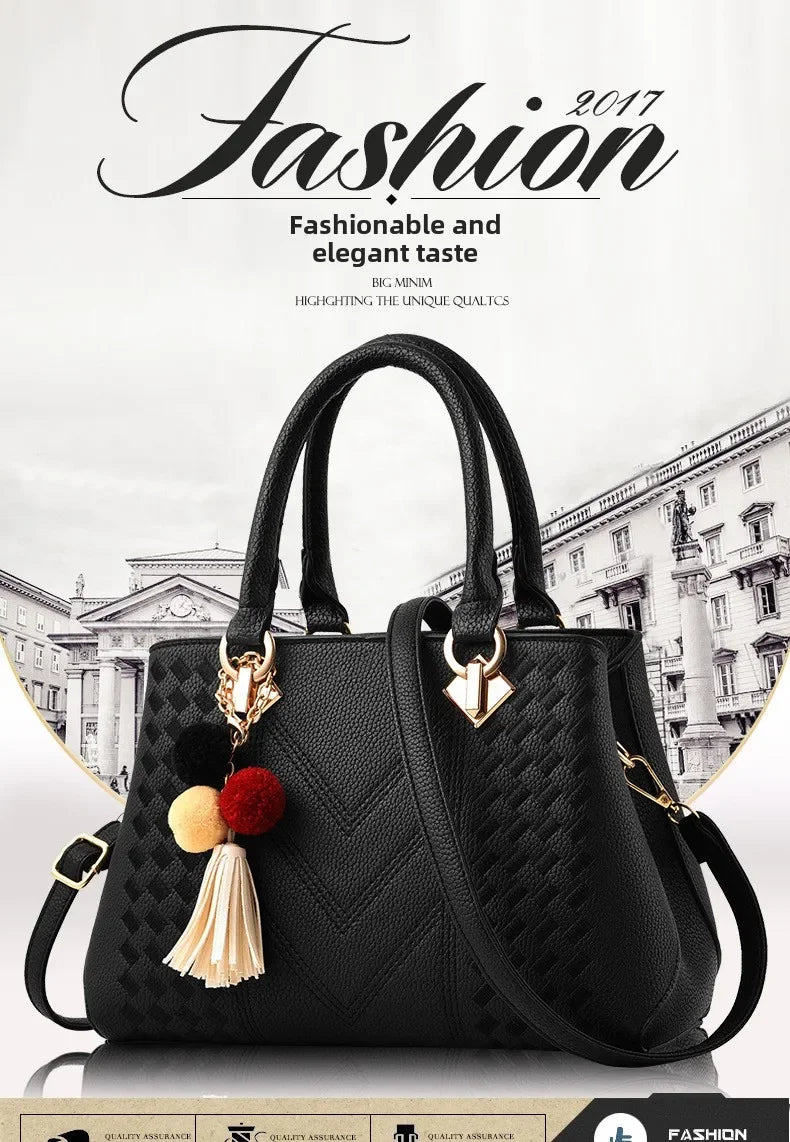 New Woman Shoulder Bag Large Capacity Handbag for Women Crossbody Bag PU Portable Bucket Bag Ladies Messenger Bags Tote Bags