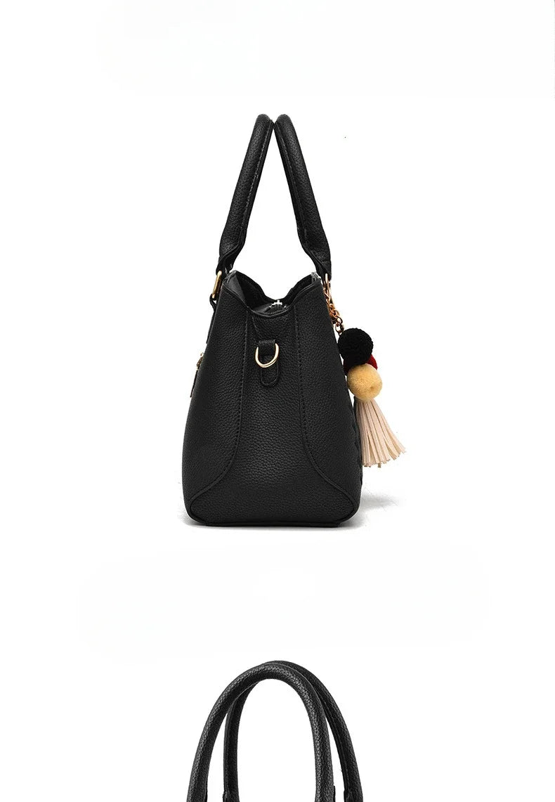 New Woman Shoulder Bag Large Capacity Handbag for Women Crossbody Bag PU Portable Bucket Bag Ladies Messenger Bags Tote Bags