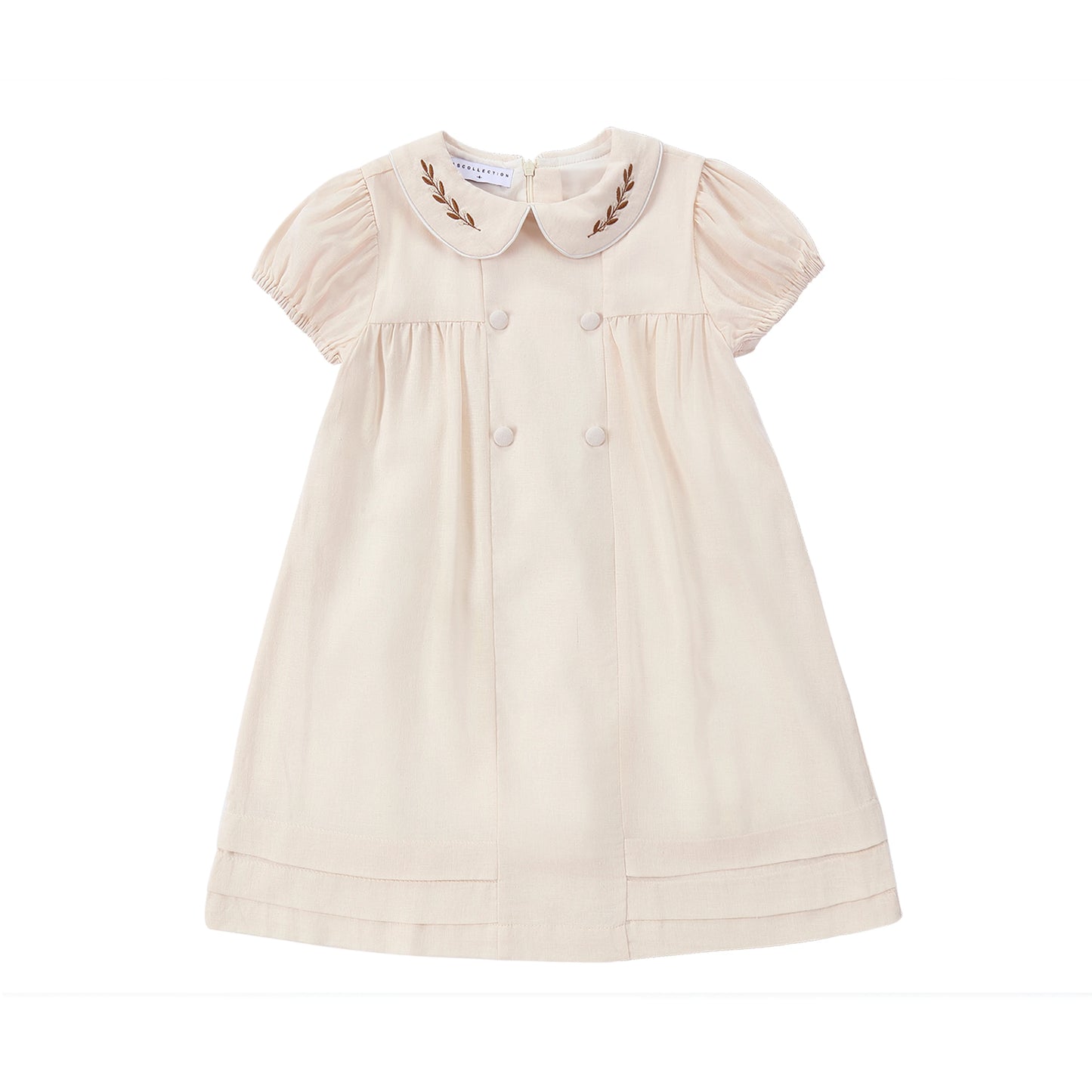 AS Linen Embroidery Collection 25SS Familly Match Clothing Set Girls Linen Dress Boy Shirt and Shorts