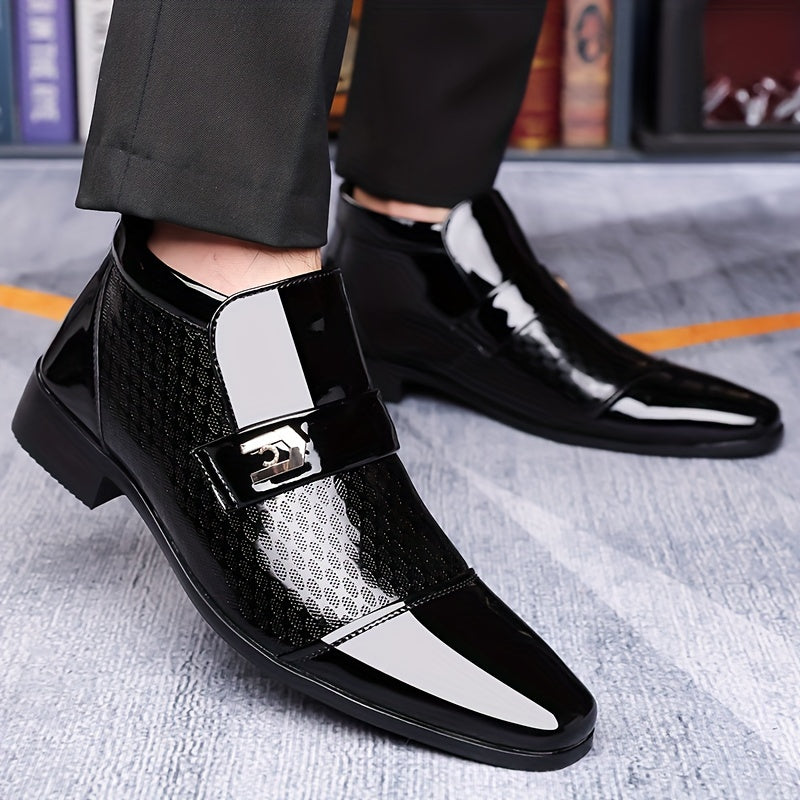 Men's Formal Shoes With Pointed Toes, Slip Resistant And Breathable Boots, Wedding Business And Casual Men's Shoes