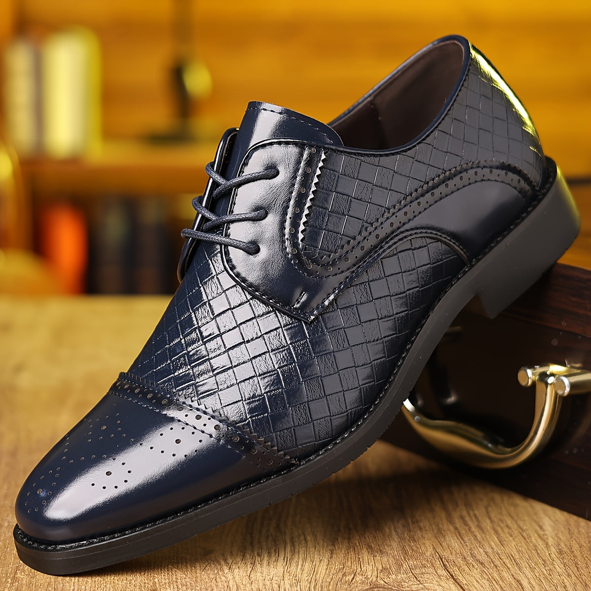 Spring New Men'S Fashion Business Formal Shoes Men'S Shoes English Shoes European Version Single Shoes