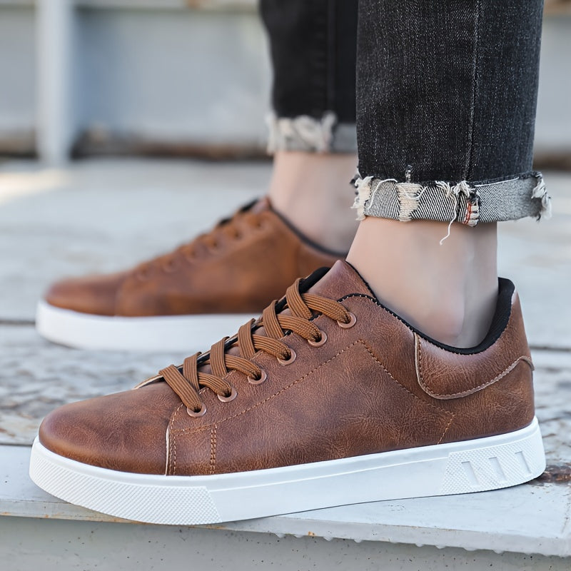 Men's shoes, business solid color, versatile, breathable. sports and leisure board shoes, street shoes