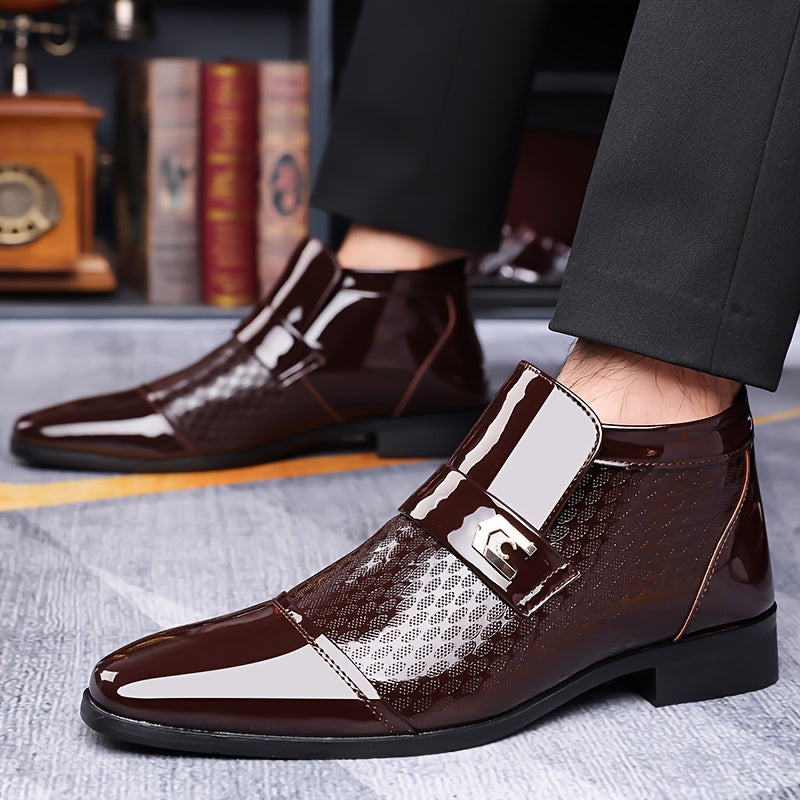Men's Formal Shoes With Pointed Toes, Slip Resistant And Breathable Boots, Wedding Business And Casual Men's Shoes