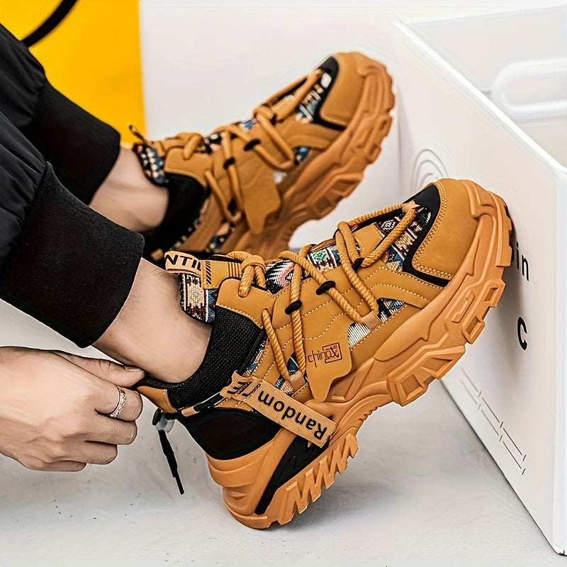 New Fashionable and Comfortable Casual Shoes High-top Men'S Versatile Trendy Men'S Shoes High-Value Street Sports Shoes
