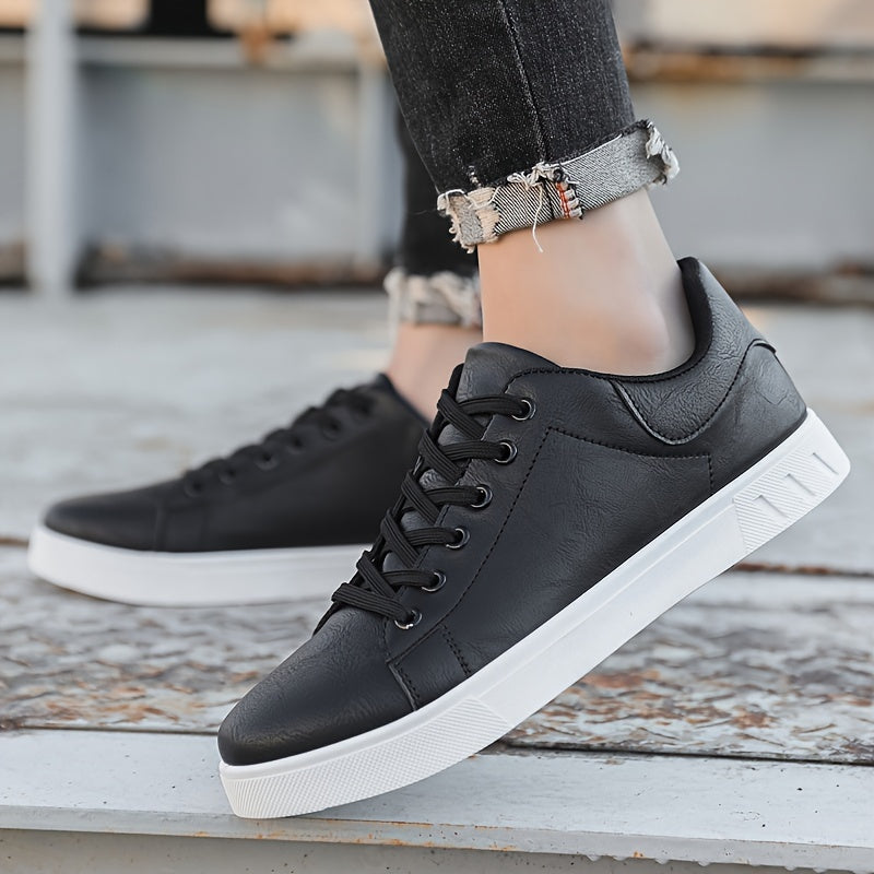 Men's shoes, business solid color, versatile, breathable. sports and leisure board shoes, street shoes