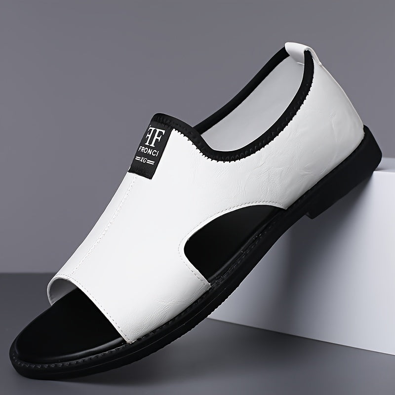 New Sandals For Men's Casual Soft Soled Anti Slip Beach Shoes, Fashionable Men's Shoes With Holes