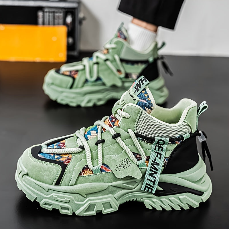 New Fashionable and Comfortable Casual Shoes High-top Men's Versatile Trendy Men's Shoes High-Value Street Sports Shoes