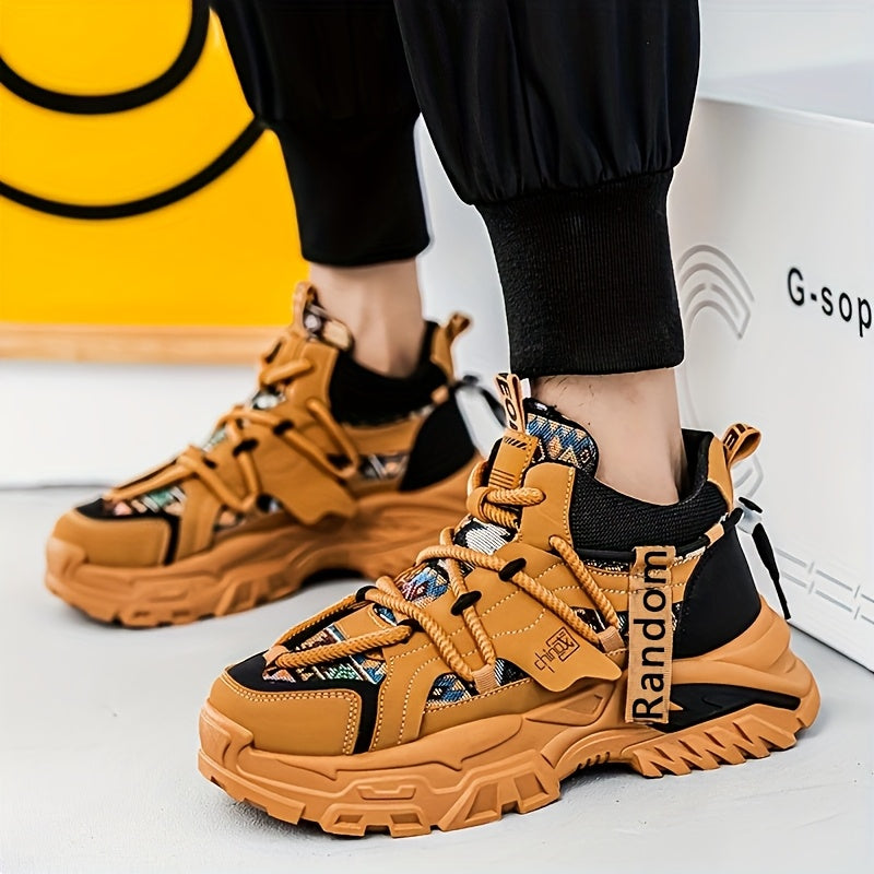 New Fashionable and Comfortable Casual Shoes High-top Men'S Versatile Trendy Men'S Shoes High-Value Street Sports Shoes