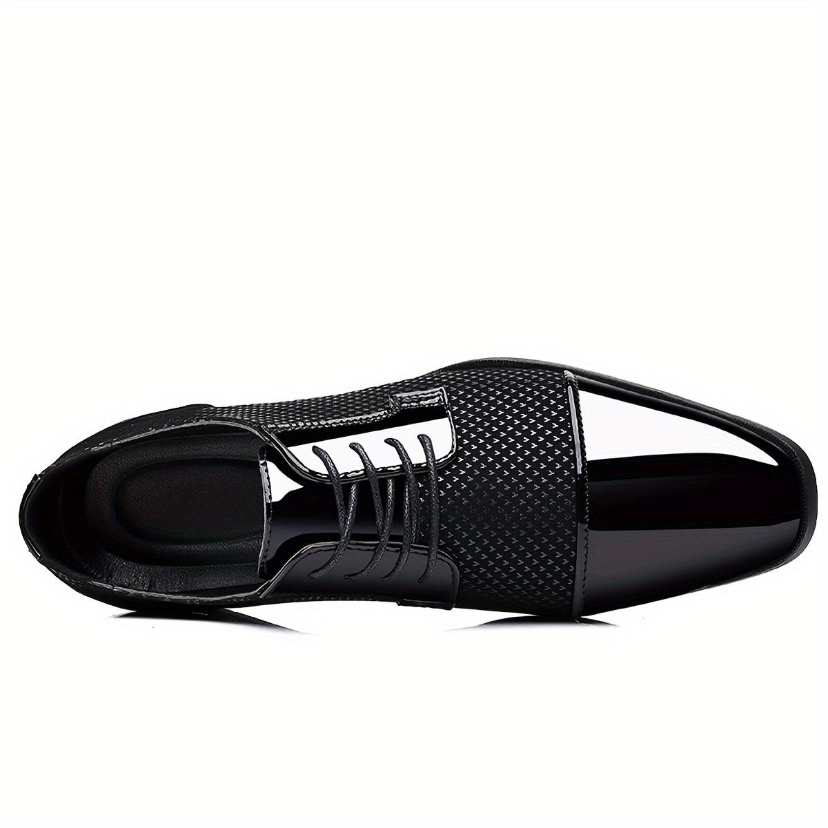Men'S Dress Shoes Classic Lace-up Formal Oxfords Modern Tuxedo Business Casual Scale Pattern Comfort Formal Shoes For Men