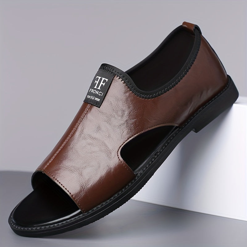 New Sandals For Men's Casual Soft Soled Anti Slip Beach Shoes, Fashionable Men's Shoes With Holes