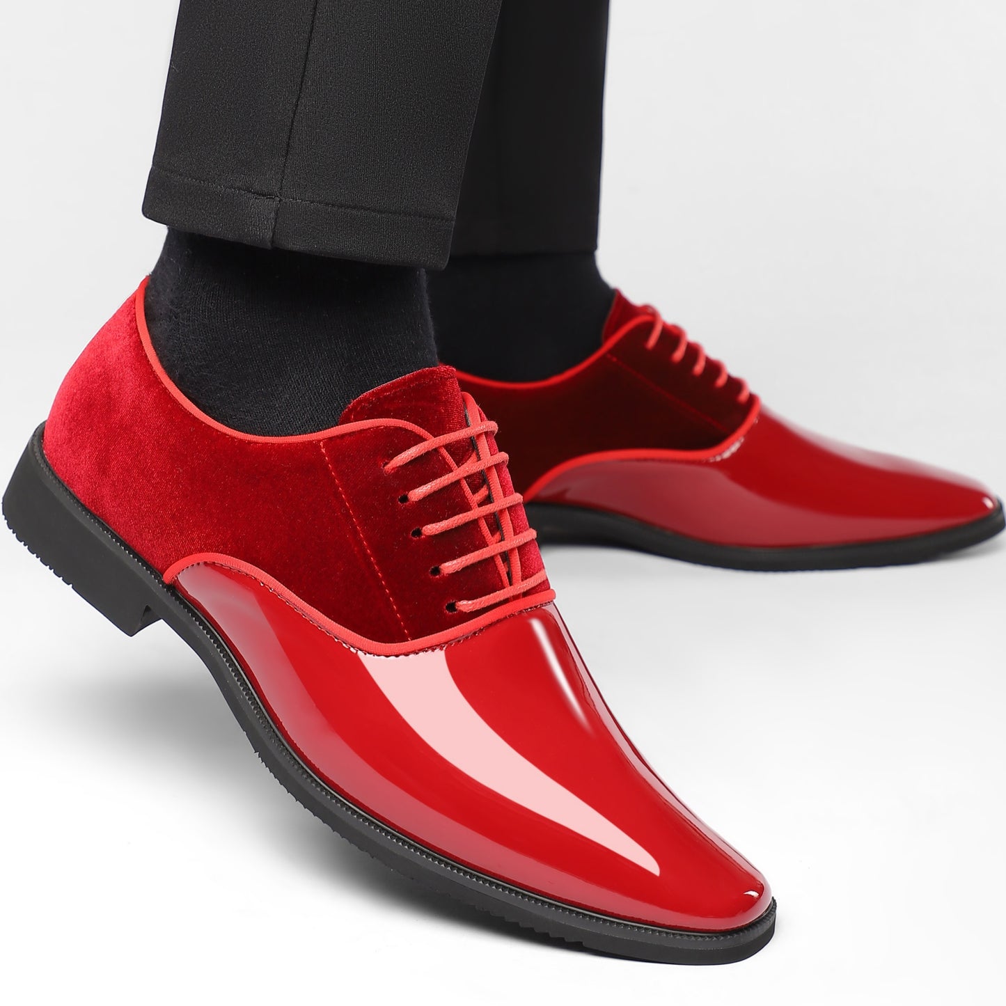 Exquisite Handcrafted Men's Dress Shoes - Luxurious Slip-On Design, Square Toe, Durable Rubber Sole for All Seasons, Comfortable Walking Experience - For Men - Suitable for Formal Occasions, Business & Parties - Perfect Gift