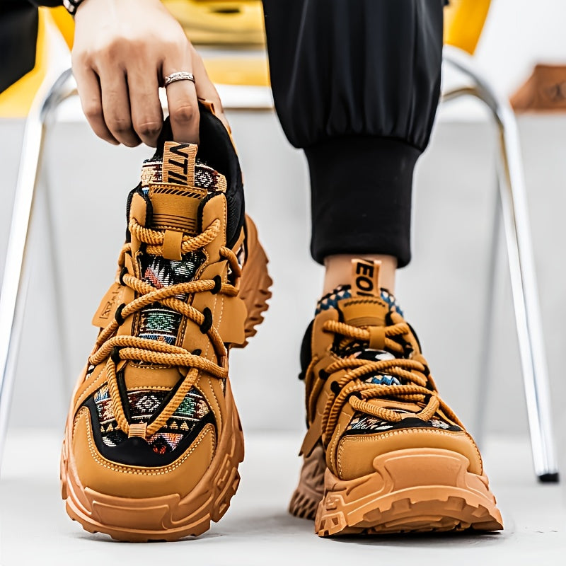 New Fashionable and Comfortable Casual Shoes High-top Men'S Versatile Trendy Men'S Shoes High-Value Street Sports Shoes