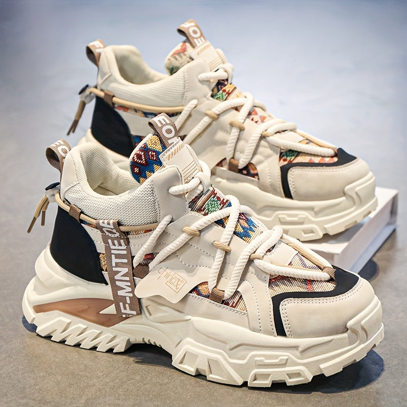 New Fashionable and Comfortable Casual Shoes High-top Men's Versatile Trendy Men's Shoes High-Value Street Sports Shoes