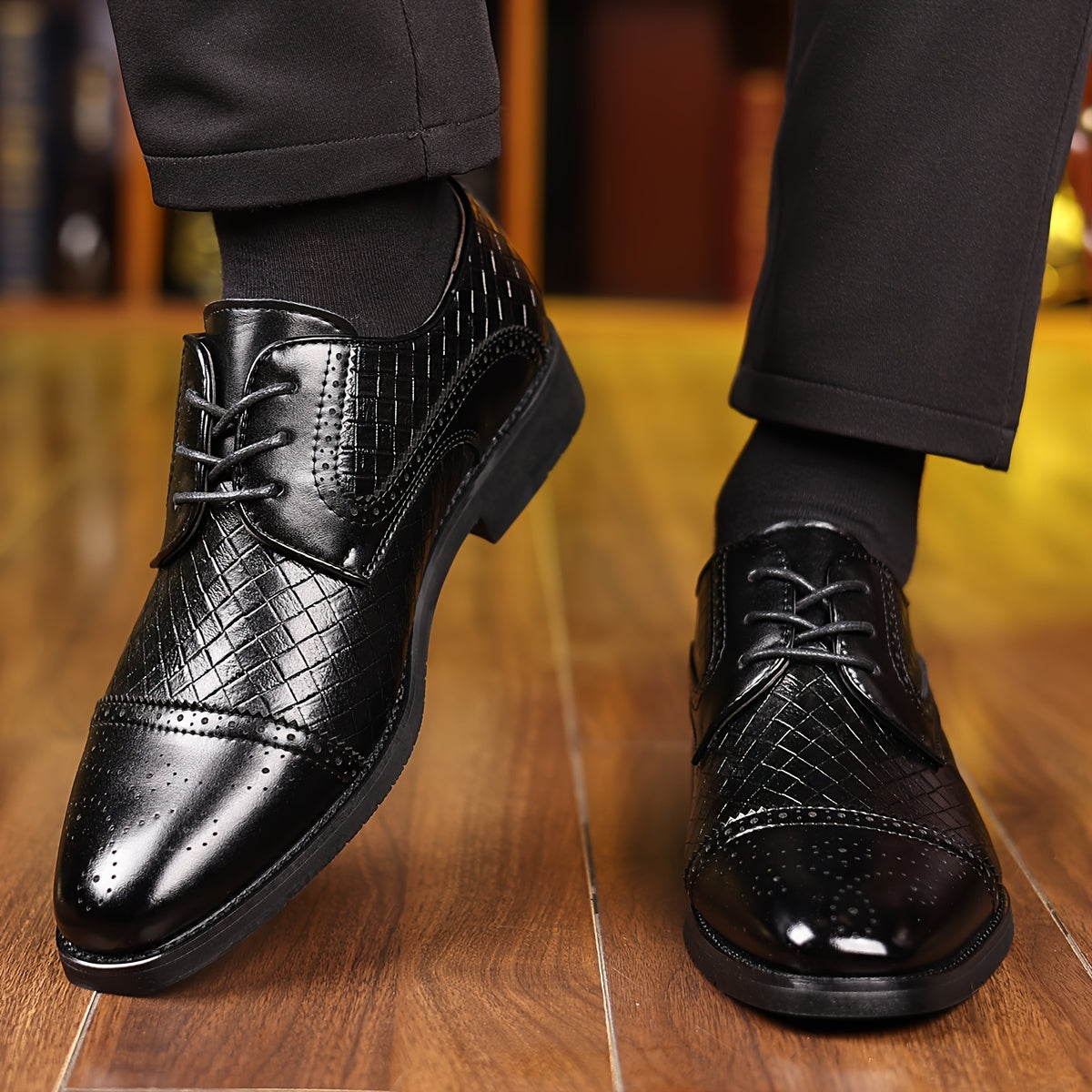 Spring New Men'S Fashion Business Formal Shoes Men'S Shoes English Shoes European Version Single Shoes