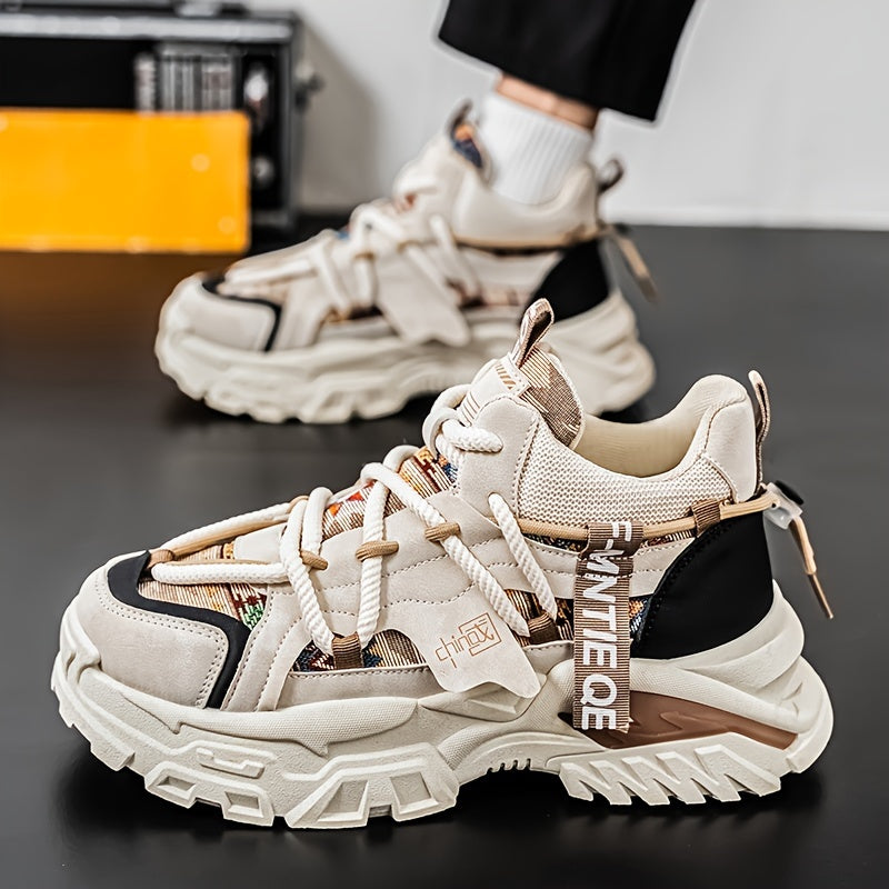 New Fashionable and Comfortable Casual Shoes High-top Men's Versatile Trendy Men's Shoes High-Value Street Sports Shoes