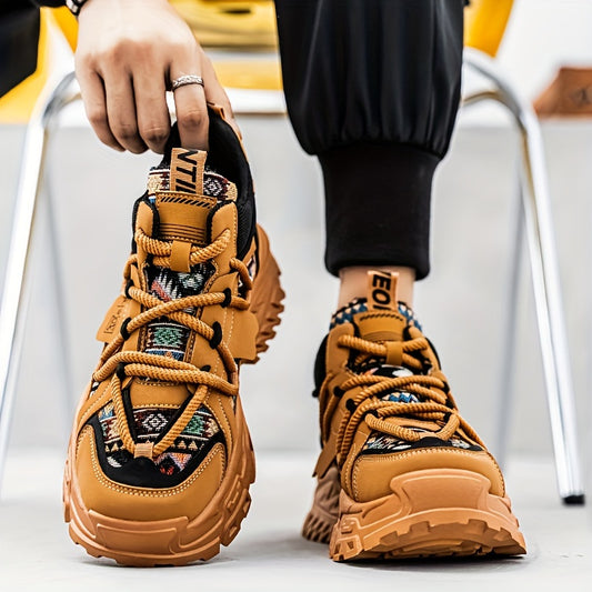 New Fashionable and Comfortable Casual Shoes High-top Men'S Versatile Trendy Men'S Shoes High-Value Street Sports Shoes