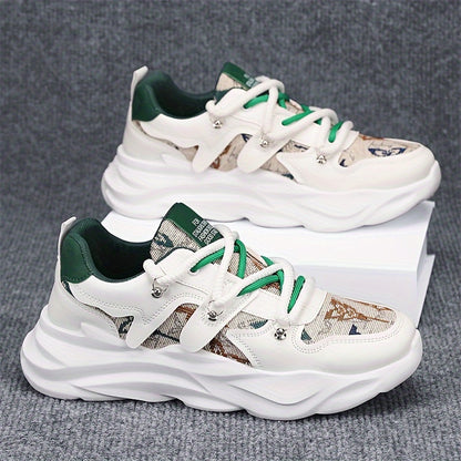 Men's Shoes, New Thick-soled Shock-absorbing Dad Shoes, Mesh Breathable, Youth Casual And Versatile Trendy Shoes