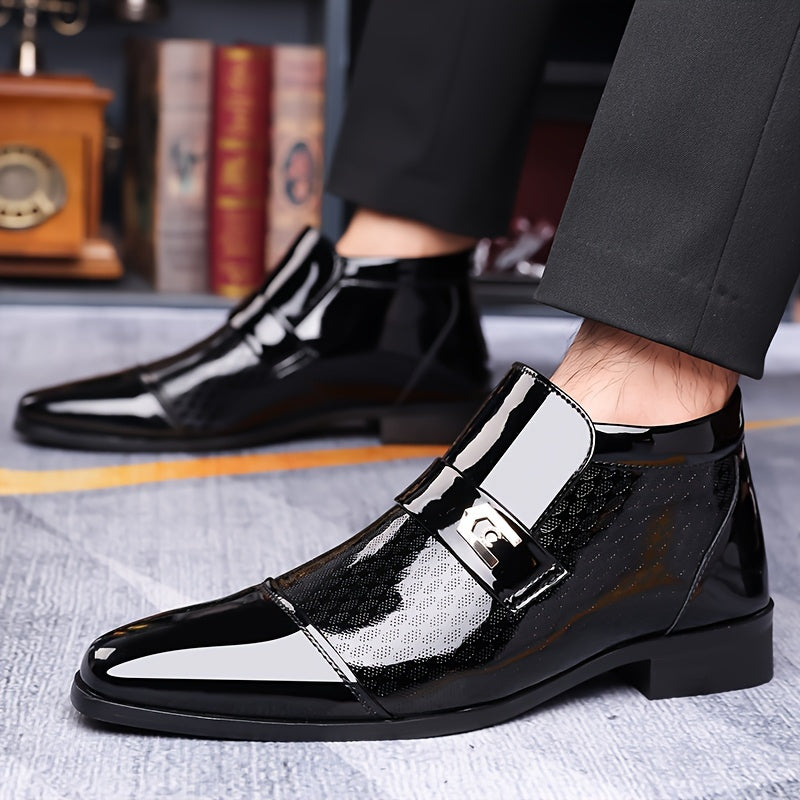 Men's Formal Shoes With Pointed Toes, Slip Resistant And Breathable Boots, Wedding Business And Casual Men's Shoes