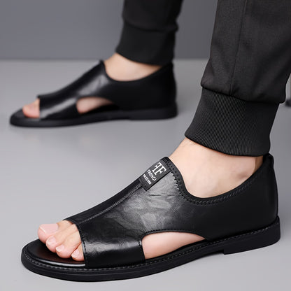 New Sandals For Men's Casual Soft Soled Anti Slip Beach Shoes, Fashionable Men's Shoes With Holes