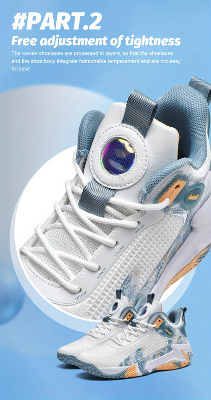 Men's shoes fashionable sports shoes breathable running shoes men's basketball shoes anti slip sports shoes