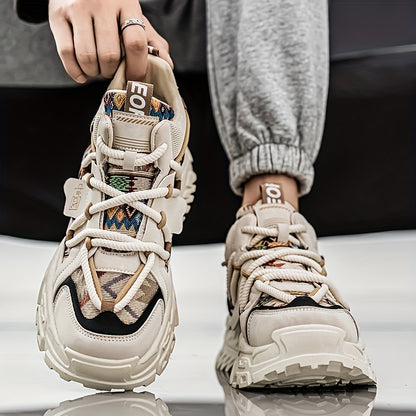New Fashionable and Comfortable Casual Shoes High-top Men's Versatile Trendy Men's Shoes High-Value Street Sports Shoes