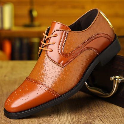 Spring New Men'S Fashion Business Formal Shoes Men'S Shoes English Shoes European Version Single Shoes