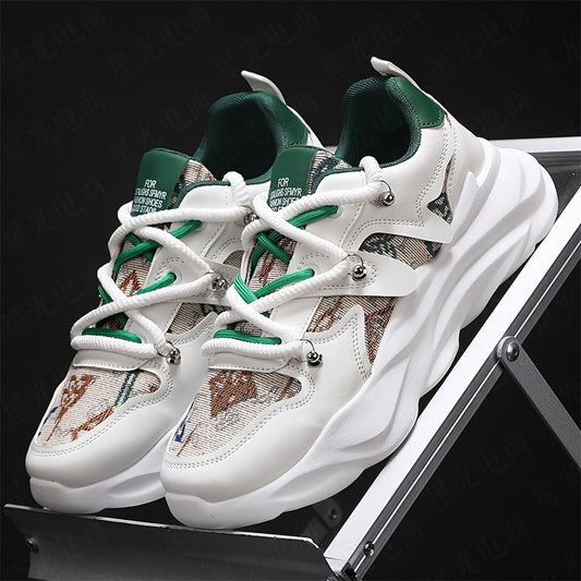 Men's Shoes, New Thick-soled Shock-absorbing Dad Shoes, Mesh Breathable, Youth Casual And Versatile Trendy Shoes