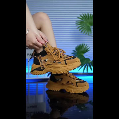 New Fashionable and Comfortable Casual Shoes High-top Men'S Versatile Trendy Men'S Shoes High-Value Street Sports Shoes