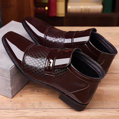 Men's Formal Shoes With Pointed Toes, Slip Resistant And Breathable Boots, Wedding Business And Casual Men's Shoes