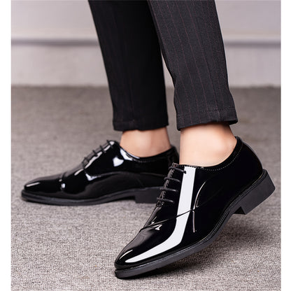 Men's Dress Shoes Classic Modern Formal Business Oxford Comfortable Tuxedo Casual Lace Up Derbys Shoes For Men