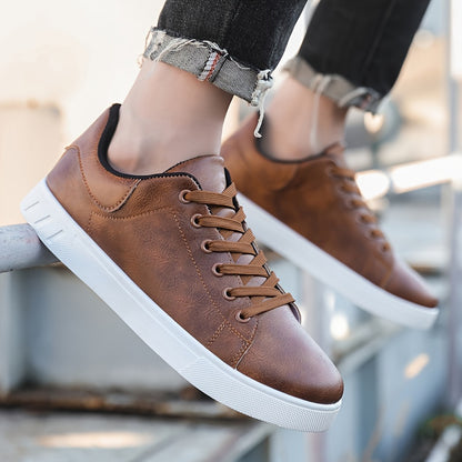 Men's shoes, business solid color, versatile, breathable. sports and leisure board shoes, street shoes