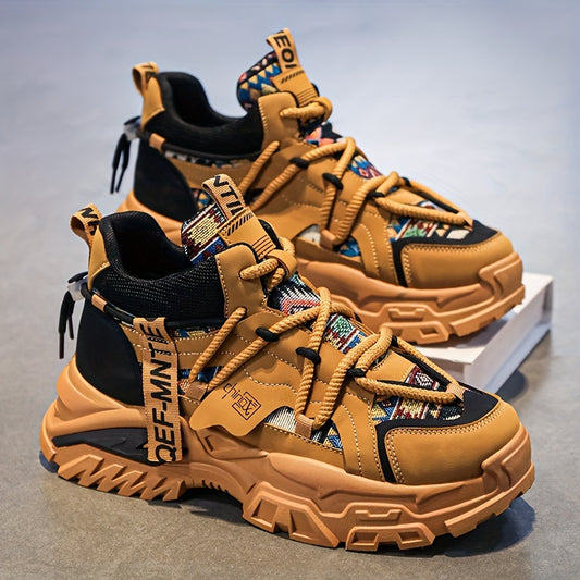 New Fashionable and Comfortable Casual Shoes High-top Men's Versatile Trendy Men's Shoes High-Value Street Sports Shoes