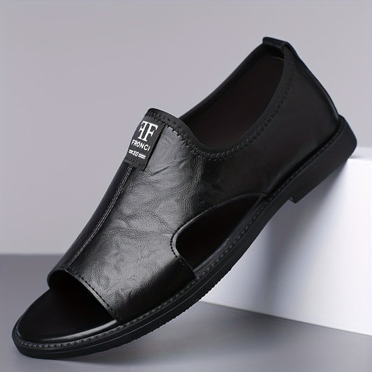 New Sandals For Men's Casual Soft Soled Anti Slip Beach Shoes, Fashionable Men's Shoes With Holes