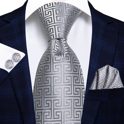 Hi-Tie 8.5cm Business Black Solid Paisley 100% Silk Men's Tie Neck Strip Ties for Men Formal Luxury Wedding Neckties Gravatas