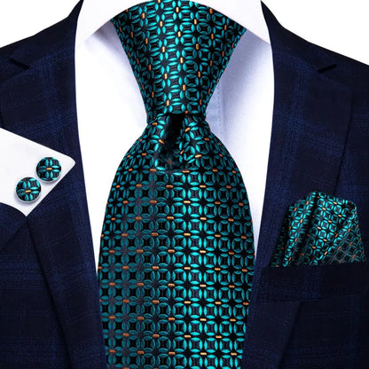 Hi-Tie 8.5cm Business Black Solid Paisley 100% Silk Men's Tie Neck Strip Ties for Men Formal Luxury Wedding Neckties Gravatas