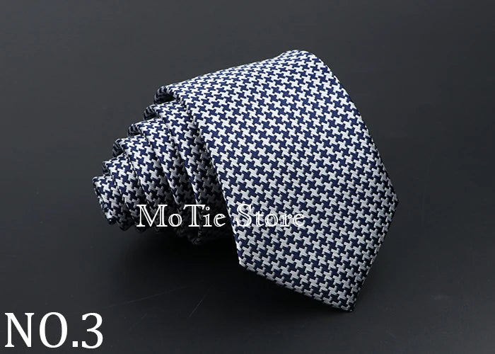 Classic Tie For Men Business Solid Color Stripe Plaid Dots 7cm Jacquard Wedding Dress Necktie Daily Wear Cravat Accessories Gift