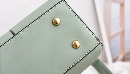 Simple Handbag For Women PU Leather Shoulder Bag Fashion Small Handle Bag Designer Crossbody Bag Daily Lady Shopping Hand Pouch