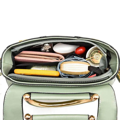 Simple Handbag For Women PU Leather Shoulder Bag Fashion Small Handle Bag Designer Crossbody Bag Daily Lady Shopping Hand Pouch