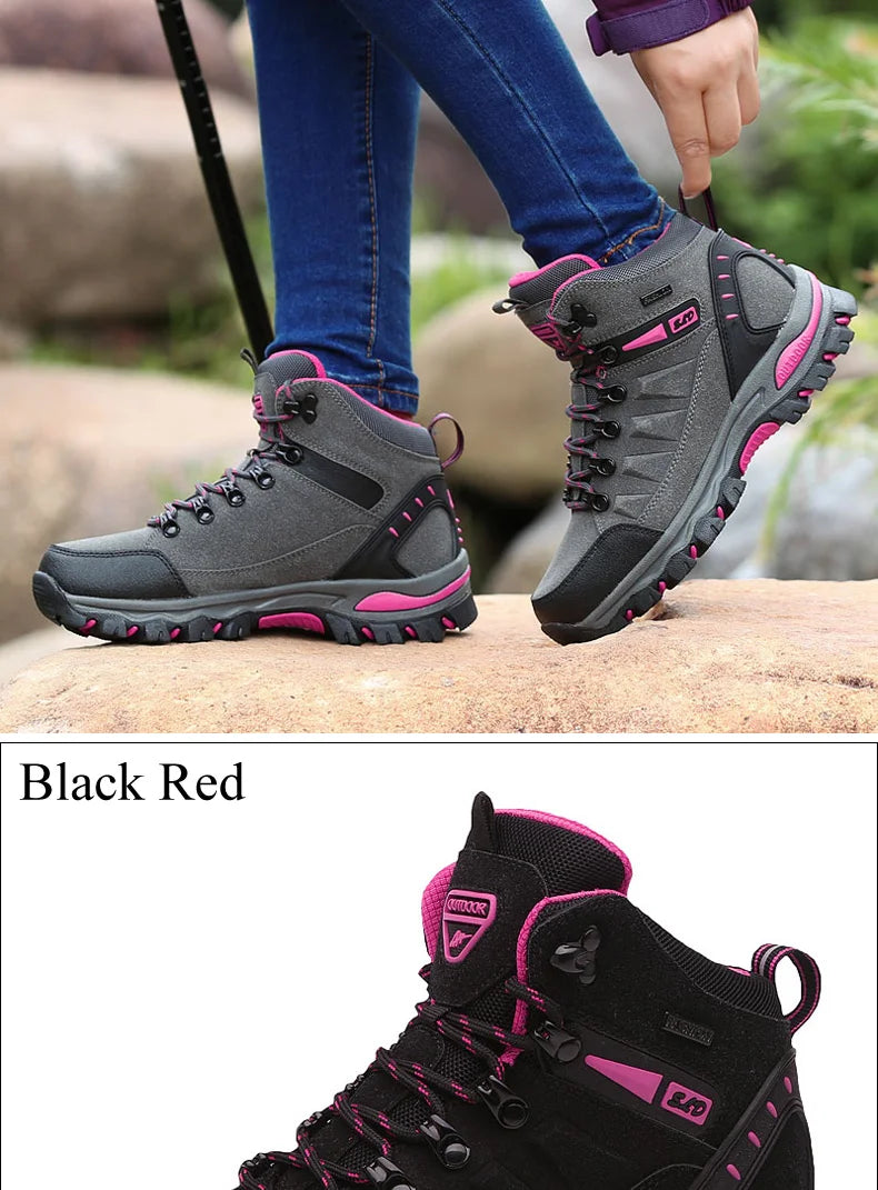 Winter Women Ankle Outdoor Trekking Boots Hiking Shoes Woman Mountain Climbing Treking Sneakers Wandelschoenen Botas Mujer