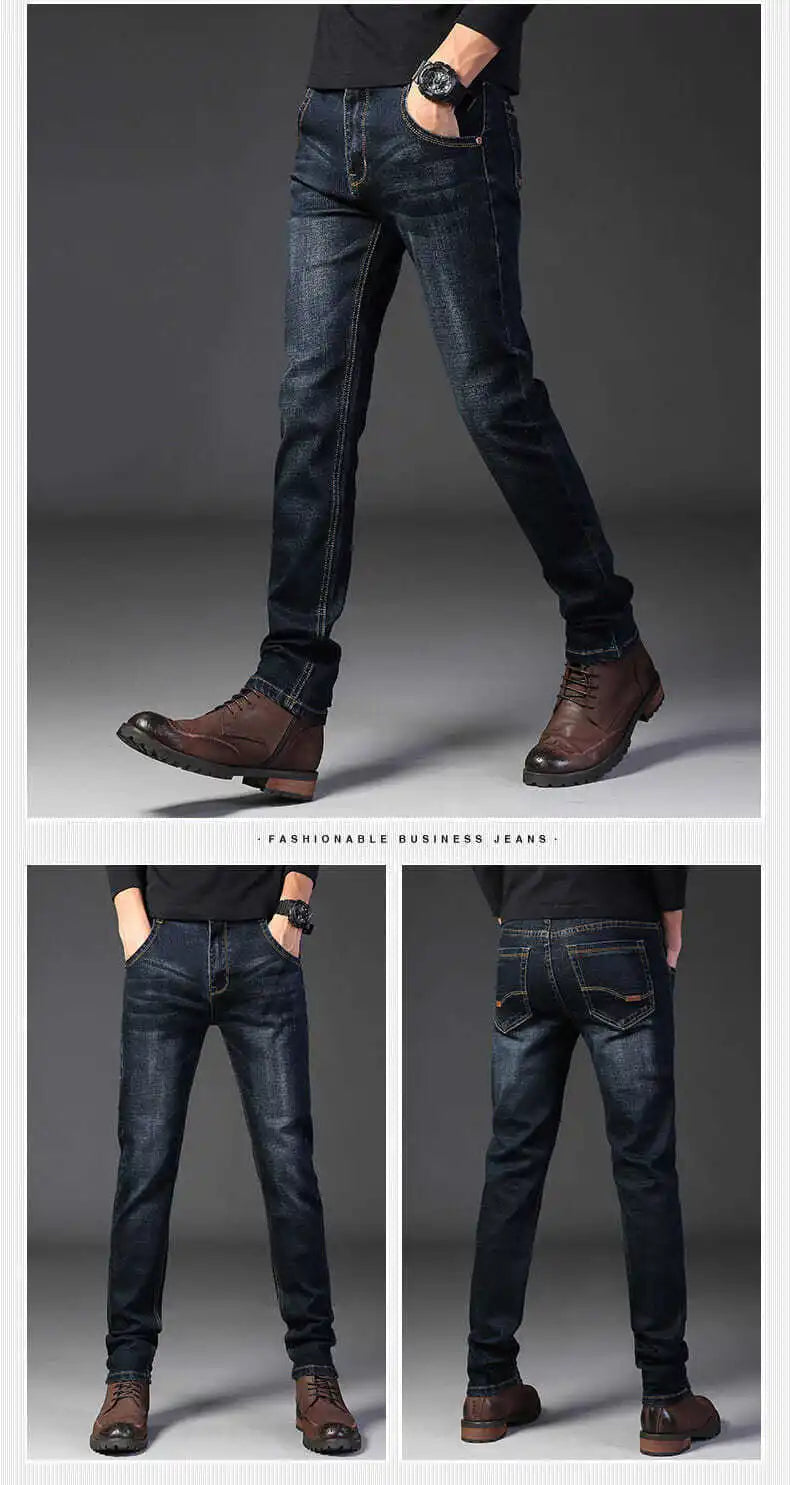 2024 New Arrival High Quality Elastic Slim Jeans Men ,men's Skiny Jeans ,grey Jeans Men,plus-Size 28-40 11 Choices High Quality