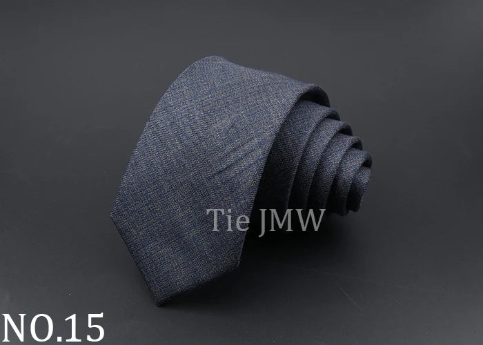 Mens Ties Classic Jacquard Striped Plaid Necktie 6cm  Skinny Neckties Polyester Narrow Collar Suit Shirt Tie Accessories Gift