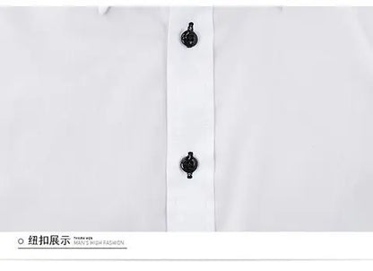 Mens Dress Shirts Spring and Autumn High Quality Long Sleeve Shirt Male Korean Slim Fit Business White Collared Shirt Oversized